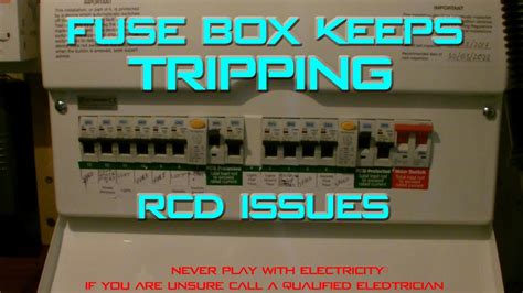 electric fuse box tripped|fuse box keeps tripping uk.